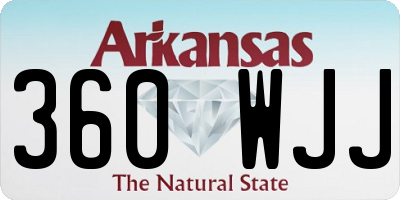 AR license plate 360WJJ