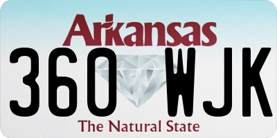 AR license plate 360WJK