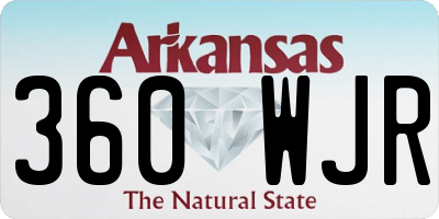 AR license plate 360WJR