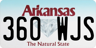 AR license plate 360WJS
