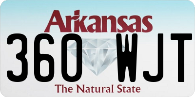 AR license plate 360WJT
