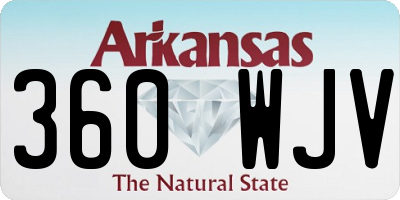 AR license plate 360WJV