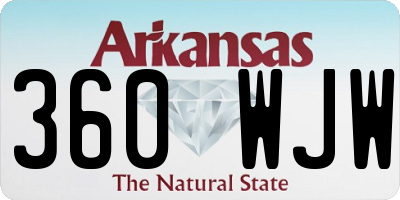 AR license plate 360WJW