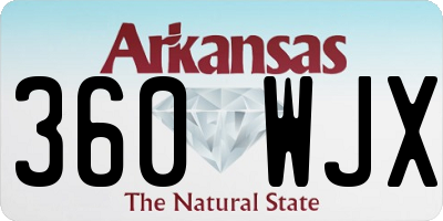 AR license plate 360WJX