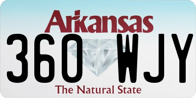 AR license plate 360WJY