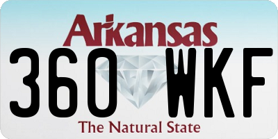 AR license plate 360WKF