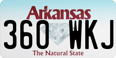 AR license plate 360WKJ