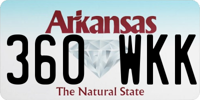 AR license plate 360WKK