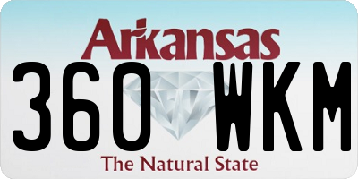 AR license plate 360WKM