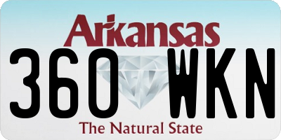 AR license plate 360WKN
