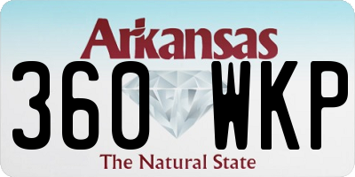 AR license plate 360WKP
