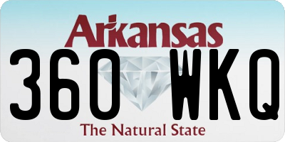 AR license plate 360WKQ
