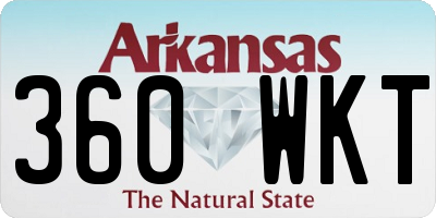 AR license plate 360WKT
