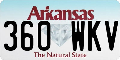AR license plate 360WKV