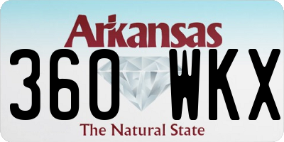 AR license plate 360WKX