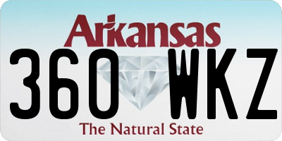 AR license plate 360WKZ