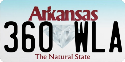 AR license plate 360WLA