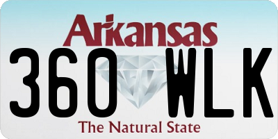 AR license plate 360WLK