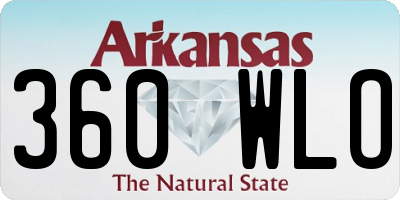 AR license plate 360WLO
