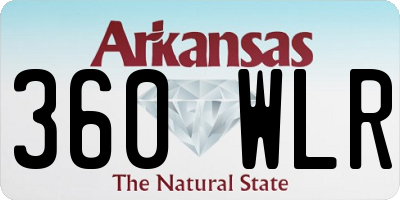 AR license plate 360WLR