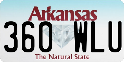 AR license plate 360WLU