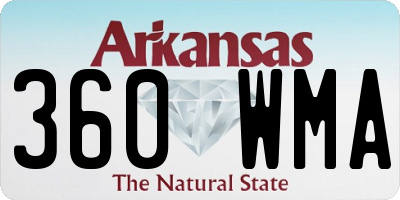 AR license plate 360WMA