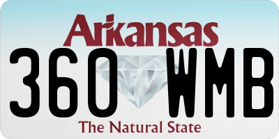 AR license plate 360WMB