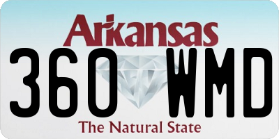 AR license plate 360WMD