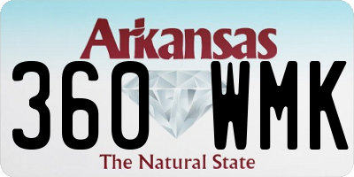 AR license plate 360WMK