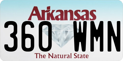 AR license plate 360WMN