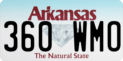 AR license plate 360WMO