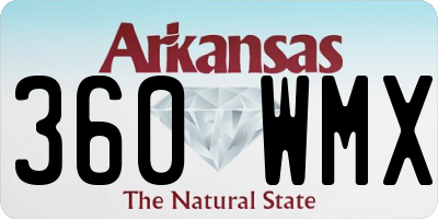 AR license plate 360WMX