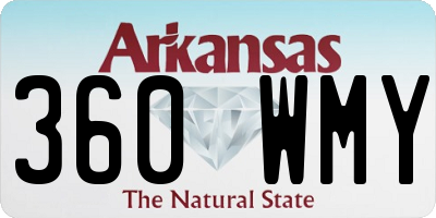 AR license plate 360WMY