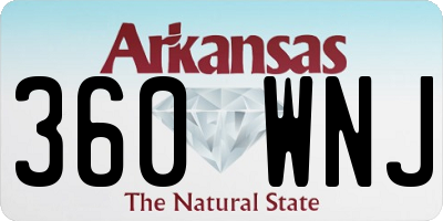 AR license plate 360WNJ