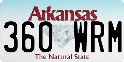 AR license plate 360WRM