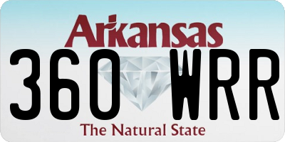 AR license plate 360WRR
