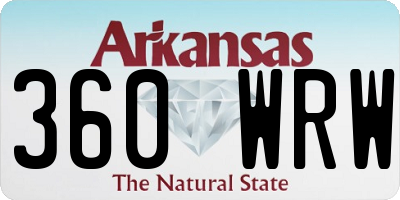 AR license plate 360WRW