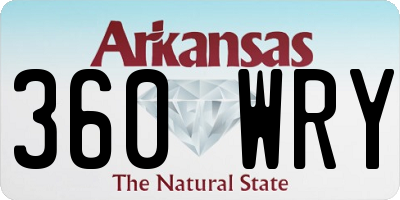 AR license plate 360WRY
