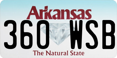 AR license plate 360WSB