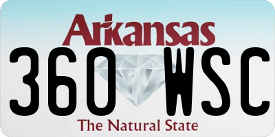 AR license plate 360WSC