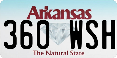 AR license plate 360WSH