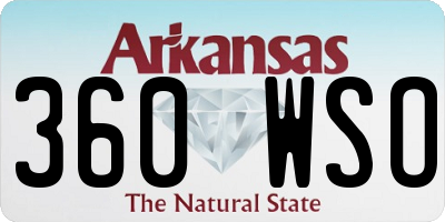 AR license plate 360WSO