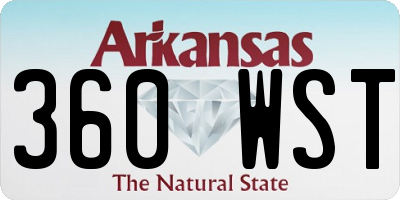 AR license plate 360WST
