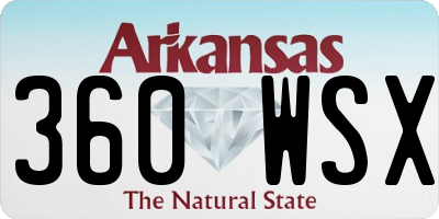 AR license plate 360WSX