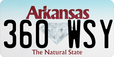 AR license plate 360WSY