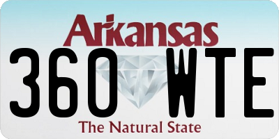 AR license plate 360WTE
