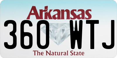 AR license plate 360WTJ