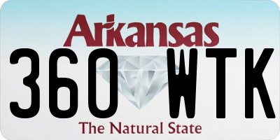 AR license plate 360WTK