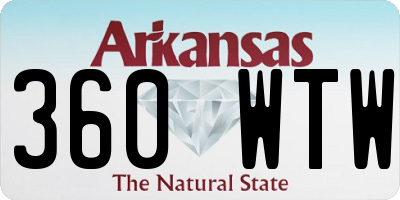 AR license plate 360WTW