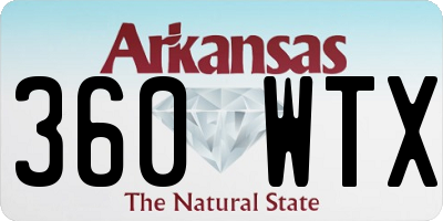 AR license plate 360WTX